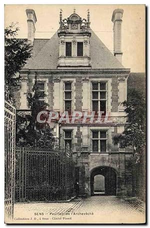 Carte Postale Ancienne Sens Pavillon De I'Archeveche