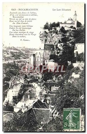 Carte Postale Ancienne Le Lot Rocamadour