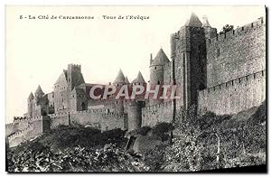 Carte Postale Ancienne Carcassonne Tour De l'Eveque