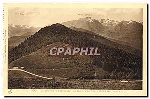 Carte Postale Ancienne Route des Pyrenees Le sommet du col d'Aspin