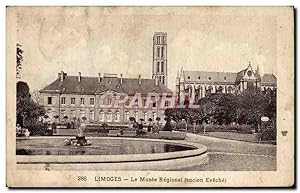 Carte Postale Ancienne Limoges le musee regional Ancien eveche