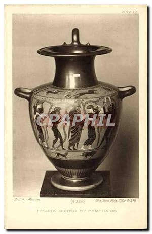 Image du vendeur pour Carte Postale Ancienne Faience Faincerie British Museum London Hydria signed by Pamphaios mis en vente par CPAPHIL