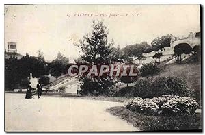 Carte Postale Ancienne Valence Parc Jouvet