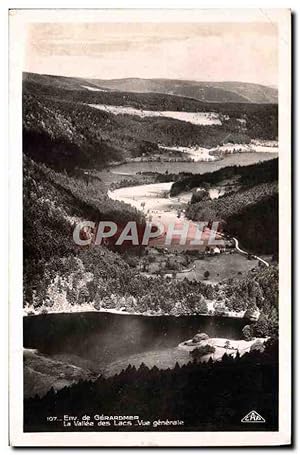 Carte Postale Ancienne Env de Gerardmer La Vallée des Lacs vue générale