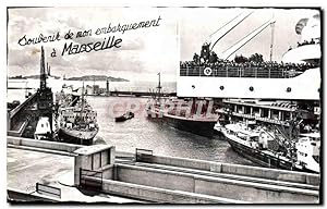 Carte Postale Moderne Souvenir De Mon Embarquement Marseille Quai de la Joliette Embarcadere Bateau