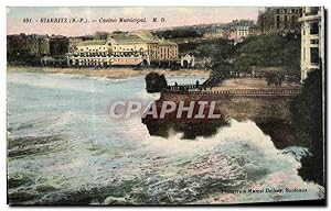 Carte Postale Ancienne Biarritz Casino Municipal