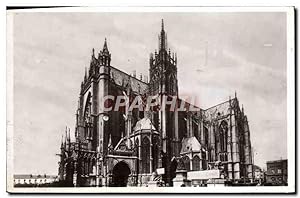 Carte Postale Ancienne Metz La Cathédrale Façade