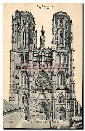 Carte Postale Ancienne Toul La cathédrale