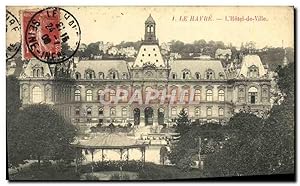 Carte Postale Ancienne Le Havre L'Hôtel de Ville Kiosque