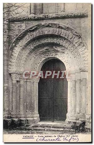 Carte Postale Ancienne Varaize Porte Laterale De I'Eglise