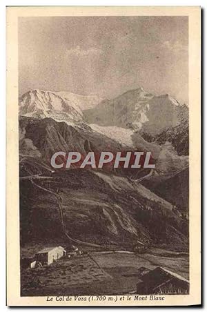 Carte Postale Ancienne Mont Blanc Le col de Voza