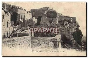 Carte Postale Ancienne Les Baux Les Remparts