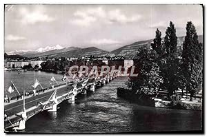 Carte Postale Moderne Geneve Le Pont du Mont Blanc