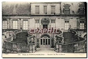 Carte Postale Ancienne Palais De Fontainebleau Escalier Du Fer A Cheval