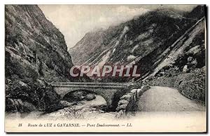 Carte Postale Ancienne Route De Luz A Gavarnie Pont Desdouroucat