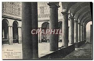 Carte Postale Ancienne Rouen Couvent Des Ursulines Rue Morand Le cloître et la cour vitree