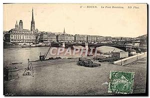 Carte Postale Ancienne Rouen Le Pont Boieldieu