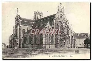 Carte Postale Ancienne Bourg Eglise de Brou