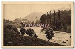 Carte Postale Ancienne Les Pyrenees vue générale De Lourdes