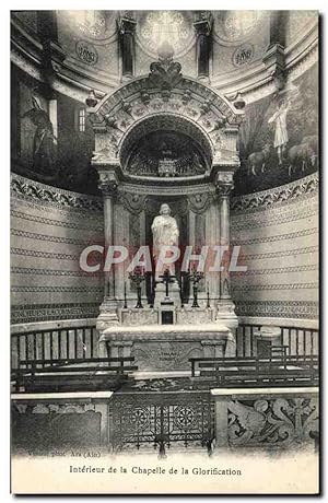 Carte Postale Ancienne Ars Intérieur De La Chapelle De La Glorification