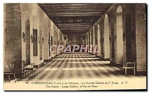 Carte Postale Ancienne Chenonceau Le Château La Grande Galerie du 1er etage