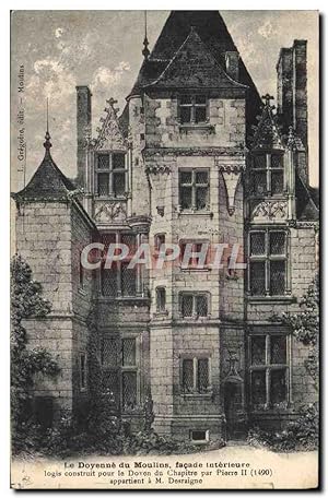 Carte Postale Ancienne Moulins Maison Du Doyenne