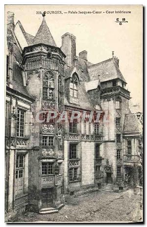 Carte Postale Ancienne Bourges Palais Jacques Coeur Cour Intérieure