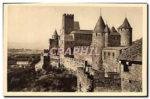 Carte Postale Ancienne Cite de Carcassonne Le château Comtal