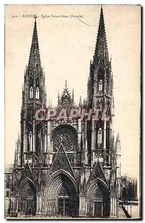 Carte Postale Ancienne Rouen Eglise Saint Ouen