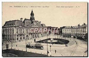Carte Postale Ancienne Tours Hôtel de ville