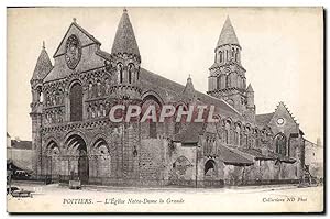 Carte Postale Ancienne Poitiers L'Eglise Notre Dame La Grande