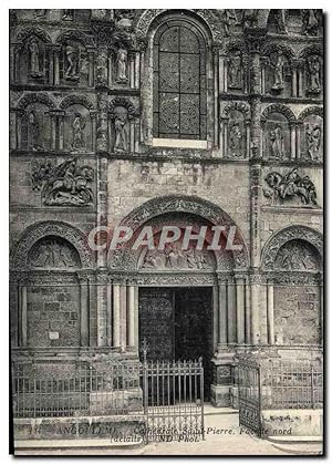 Carte Postale Ancienne Angouleme Cathédrale Saint Pierre Façade Nord