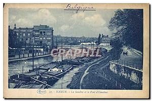 Carte Postale Ancienne Namur La Sambre Et Le Pont D'Omalius Bateaux