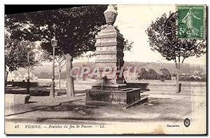 Carte Postale Ancienne Vienne Fontaine du Jeu de Paume