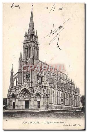 Carte Postale Ancienne Bon Secours L'Eglise Notre Dame