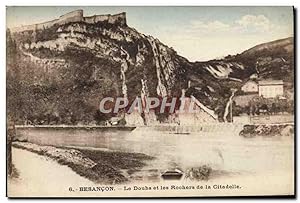 Carte Postale Ancienne Besancon Le Doubs Et Les Rochers De La Citadelle