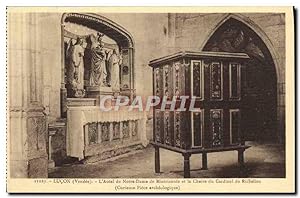 Carte Postale Ancienne Lucon L'autel de Notre Dame de Misericorde et la chaire du cardinal de Ric...