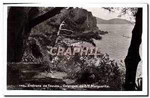 Carte Postale Ancienne Environs de Toulon Calanque de Ste Marguerite