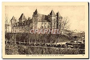Carte Postale Ancienne Pau Château Henri IV Et Le Pic Du Midi D'Ossau