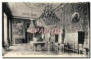 Carte Postale Ancienne Palais De Fontainebleau Galerie Des Tapisseries