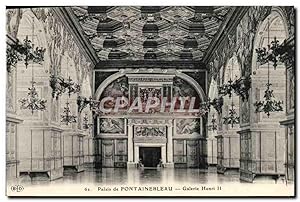 Carte Postale Ancienne Palais De Fontainebleau Galerie Henri II