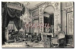 Carte Postale Ancienne Palais De Fontainebleau Chambre a coucher de Napoleon 1er