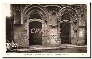 Carte Postale Ancienne Orleans Ruines De La Chapelle Saint Jacques