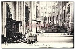 Carte Postale Ancienne Abbaye De St Denis Le choeur