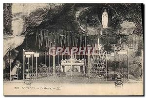 Carte Postale Ancienne Lourdes La Grotte