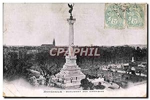 Carte Postale Ancienne Bordeaux Monument Des Girondins