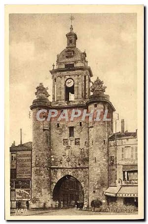 Carte Postale Ancienne La Rochelle Tour De La Grosse Horloge