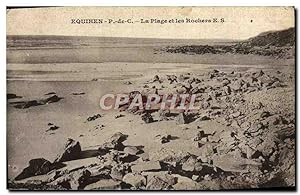 Carte Postale Ancienne Equihen La Plage Et Les Rochers