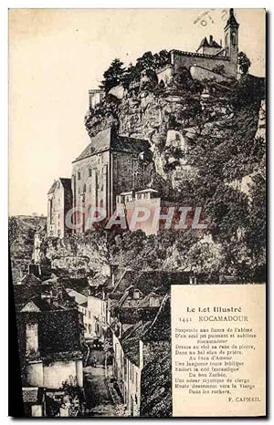 Carte Postale Ancienne Le Lot Rocamadour