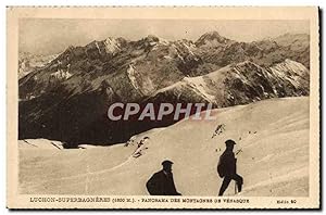 Carte Postale Ancienne Luchon Superbagneres Panorama Des Montagnes De Venasque